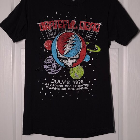 Grateful Dead 1978 Red Rocks USED Shirt (S, Black, Ripple Junction, Rock, 2022) - Picture 6 of 7